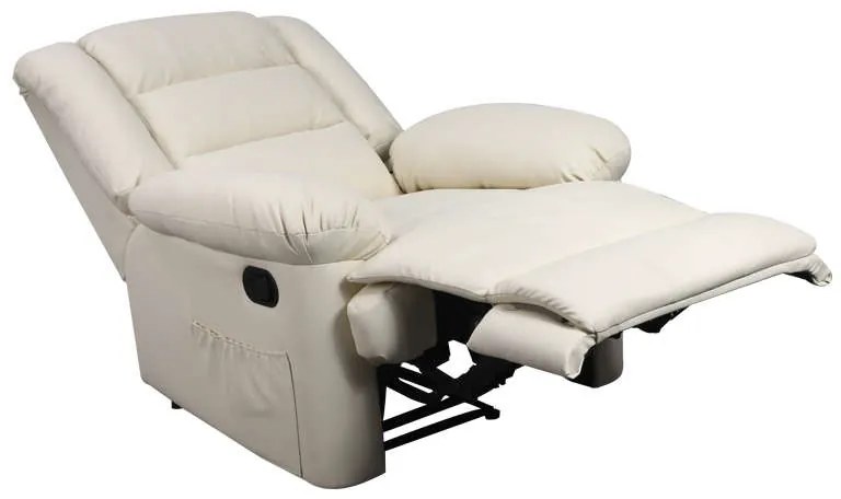 Πολυθρόνα Massage Vivian Κρεμ Pu 90Χ93Χ100εκ.