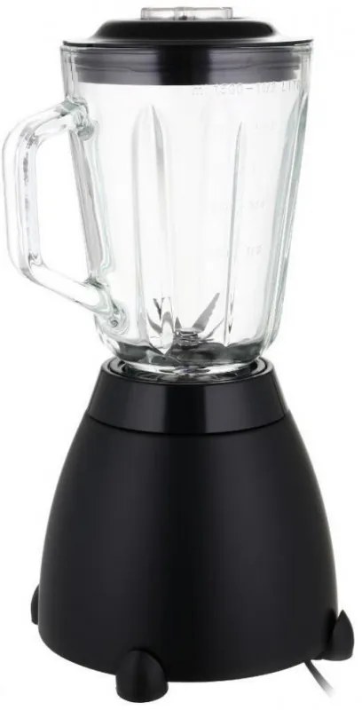Μπλέντερ Laretti LR-FP7325, 500W, 1.5 l, Ανοξείδωτες λεπίδες, 2 ταχύτητες + παλμός, Μηχανισμός κλειδώματος, Μαύρο
