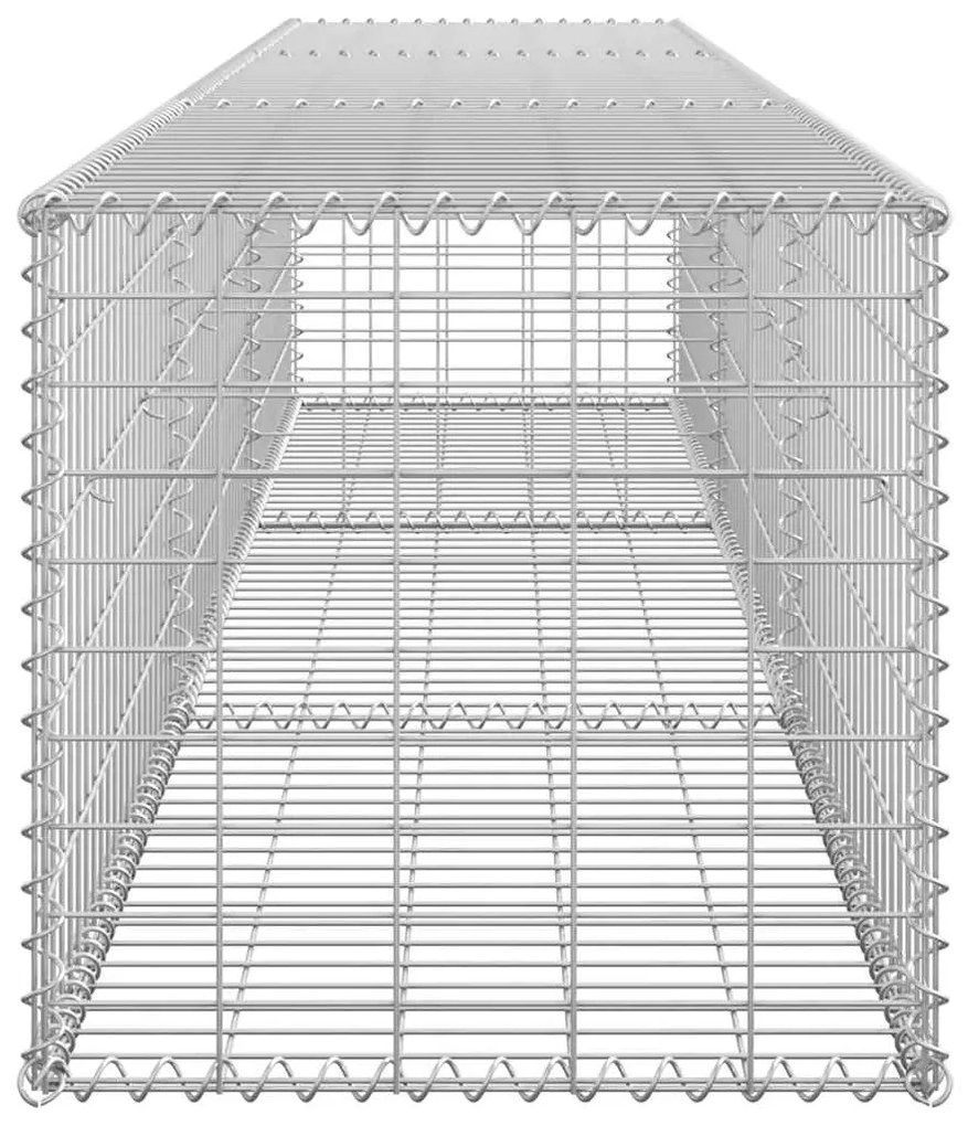 vidaXL Συρματοκιβώτιο Τοίχος 300x50x50 εκ. Γαλβαν.Χάλυβας + Καλύμματα