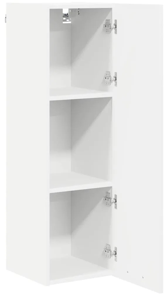 vidaXL Κρεμαστό ντουλάπι Λευκό 30 x 31 x 100 εκ. Επεξεργασμένο ξύλο