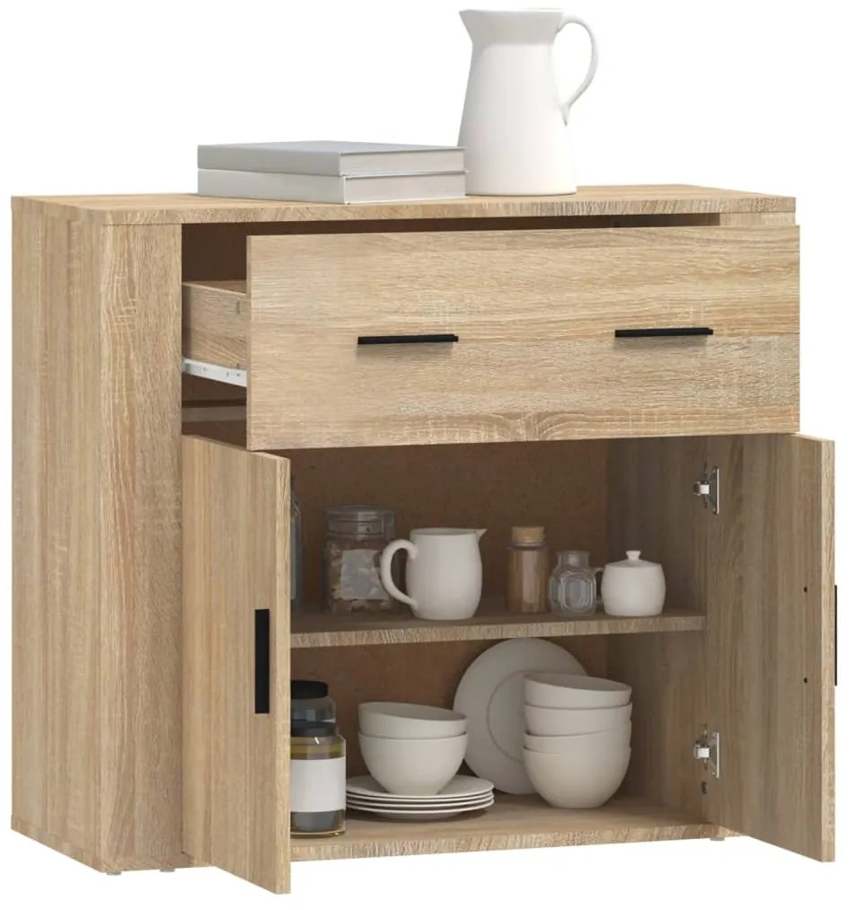 vidaXL Ντουλάπι Sonoma Δρυς 80x33x70 εκ. από Επεξεργασμένο Ξύλο