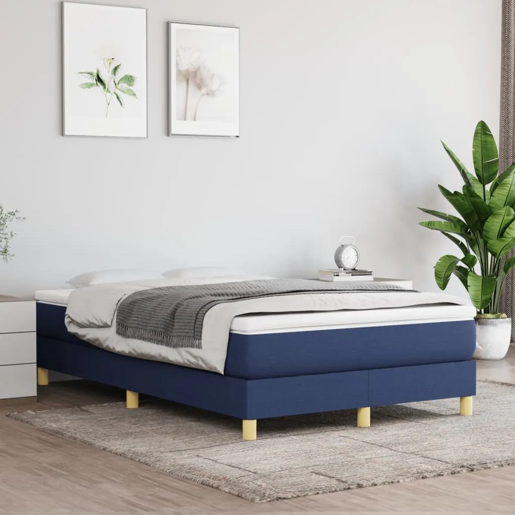 ΚΡΕΒΑΤΙ BOXSPRING ΜΕ ΣΤΡΩΜΑ ΜΠΛΕ 120X190 ΕΚ. ΥΦΑΣΜΑΤΙΝΟ 3269670