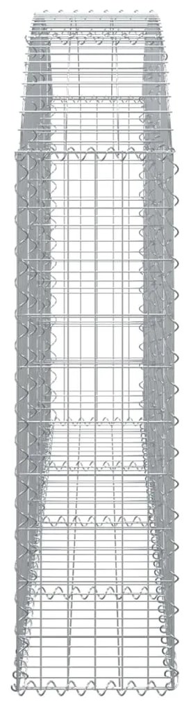 vidaXL Συρματοκιβώτιο Τοξωτό 200x30x100/120εκ. από Γαλβανισμένο Χάλυβα