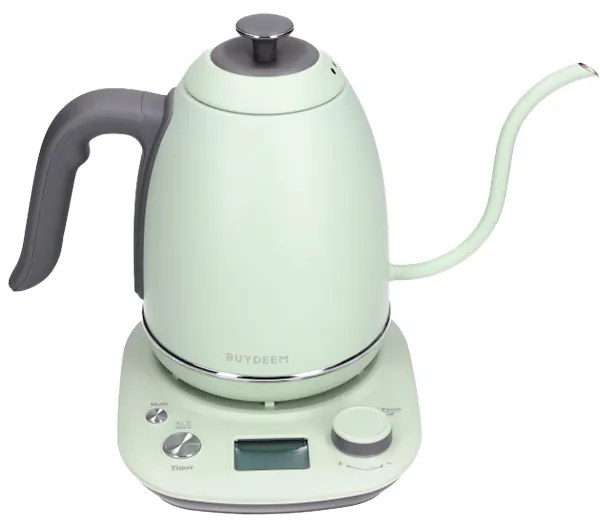 Ηλεκτρικός βραστήρας BUYDEEM K821, 1000W, 0.8 l, Keep warm, τεχνολογία αισθητήρα NTC, LCD, ανοιχτό πράσινο