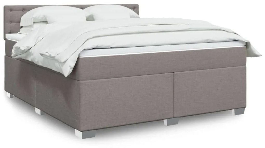 ΚΡΕΒΑΤΙ BOXSPRING ΜΕ ΣΤΡΩΜΑ TAUPE 180X200 ΕΚ. ΥΦΑΣΜΑΤΙΝΟ 3285978