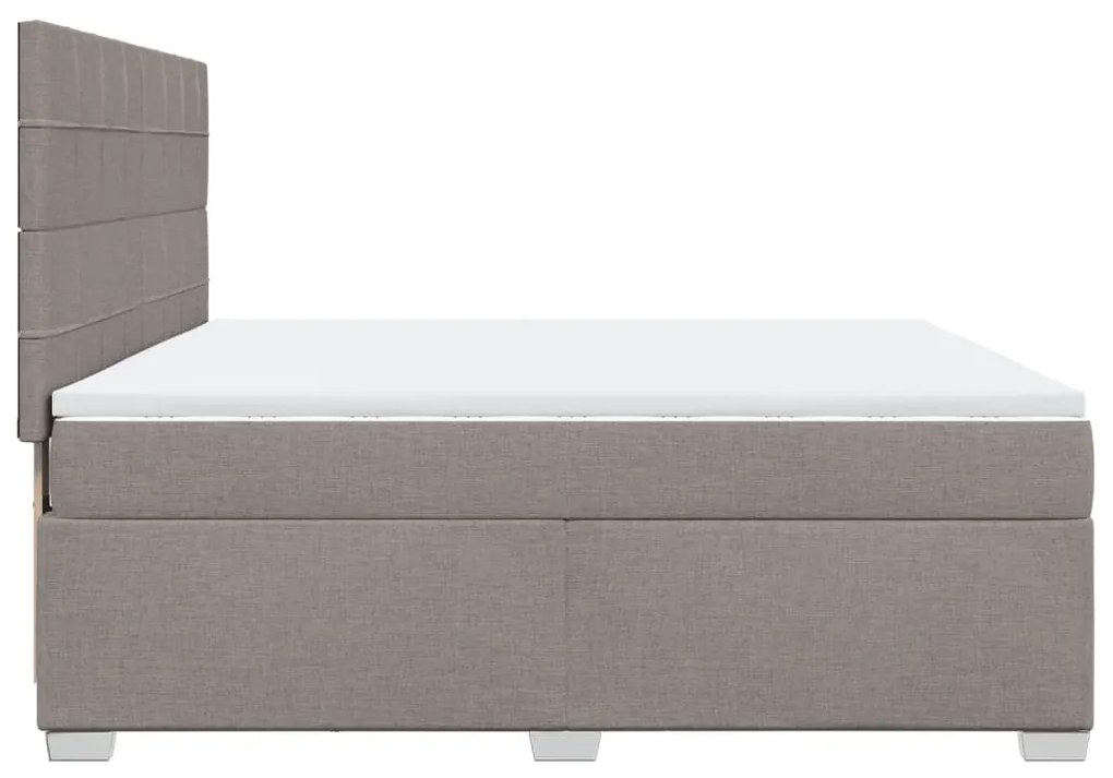 ΚΡΕΒΑΤΙ BOXSPRING ΜΕ ΣΤΡΩΜΑ TAUPE 180X200 ΕΚ. ΥΦΑΣΜΑΤΙΝΟ 3292871