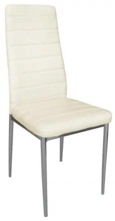 JETTA καρέκλα 4άδα Βαφή Γκρι/Pu Εκρού 40x50x95 cm ΕΜ966,14