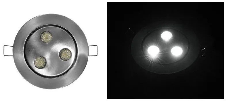 Χωνευτό Σποτ Οροφής-Τοίχου LED 3W Σατινέ 21-703360660 Lumen-21-703360660-Αλουμίνιο 21-703360660