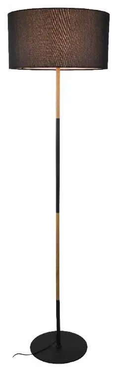 Φωτιστικό Δαπέδου Aca Yasmine OD6508FBK Black/Wood