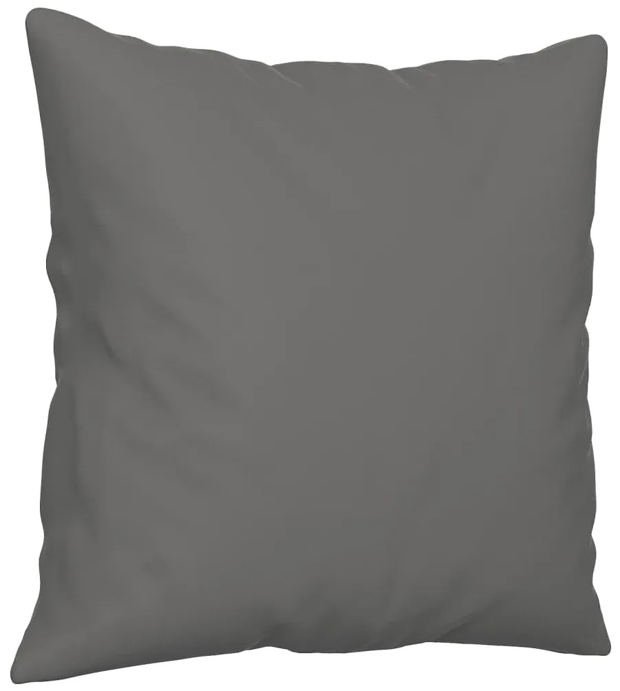 vidaXL Σετ Σαλονιού 2 Τεμαχίων Σκ. Γκρι Ύφασμα Μικροϊνών με Μαξιλάρια