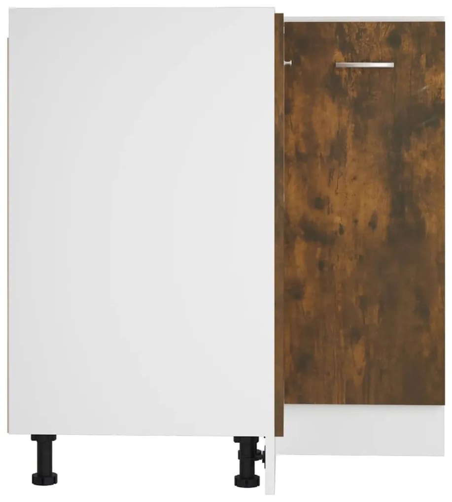 Ντουλάπι Κουζίνας Καπνιστή Δρυς 75,5x75,5x81,5εκ. Επεξεργ. Ξύλο - Καφέ