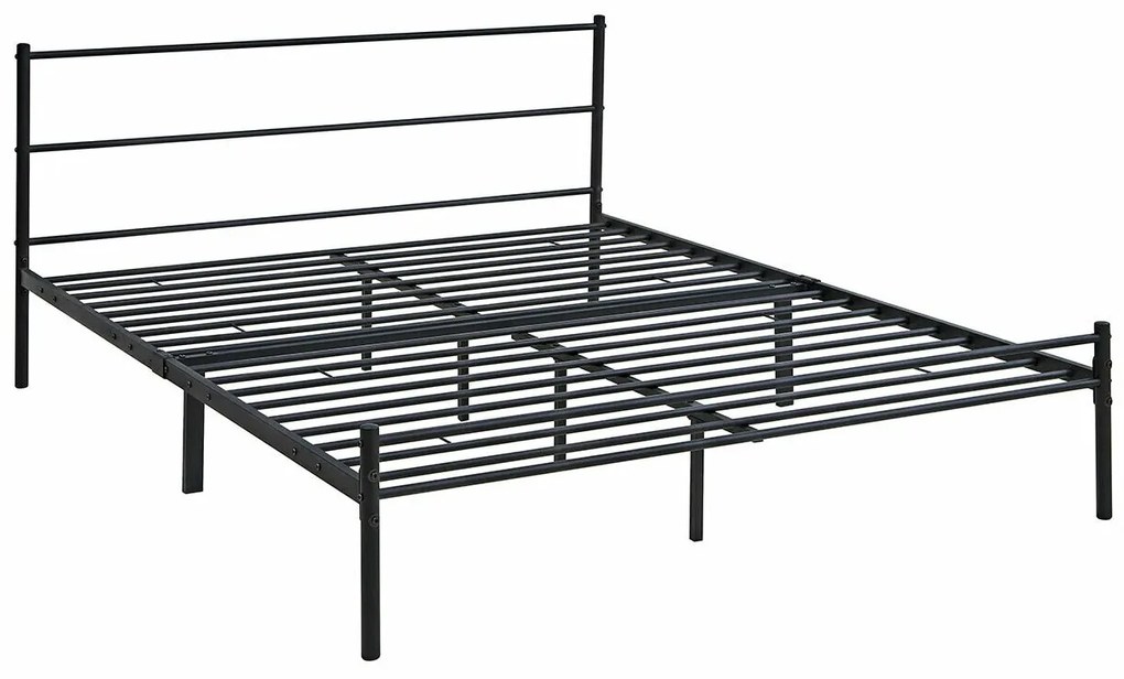 Κρεβάτι Comfivo 321, Διπλό, Μαύρο, 180x200, Μέταλλο, Τάβλες για Κρεβάτι, 187x208x85cm, 21 kg | Epipla1.gr
