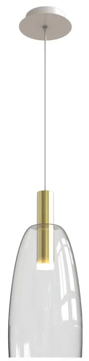 Φωτιστικό Οροφής Μονόφωτο LED Zambelis 1966 Clear Glass