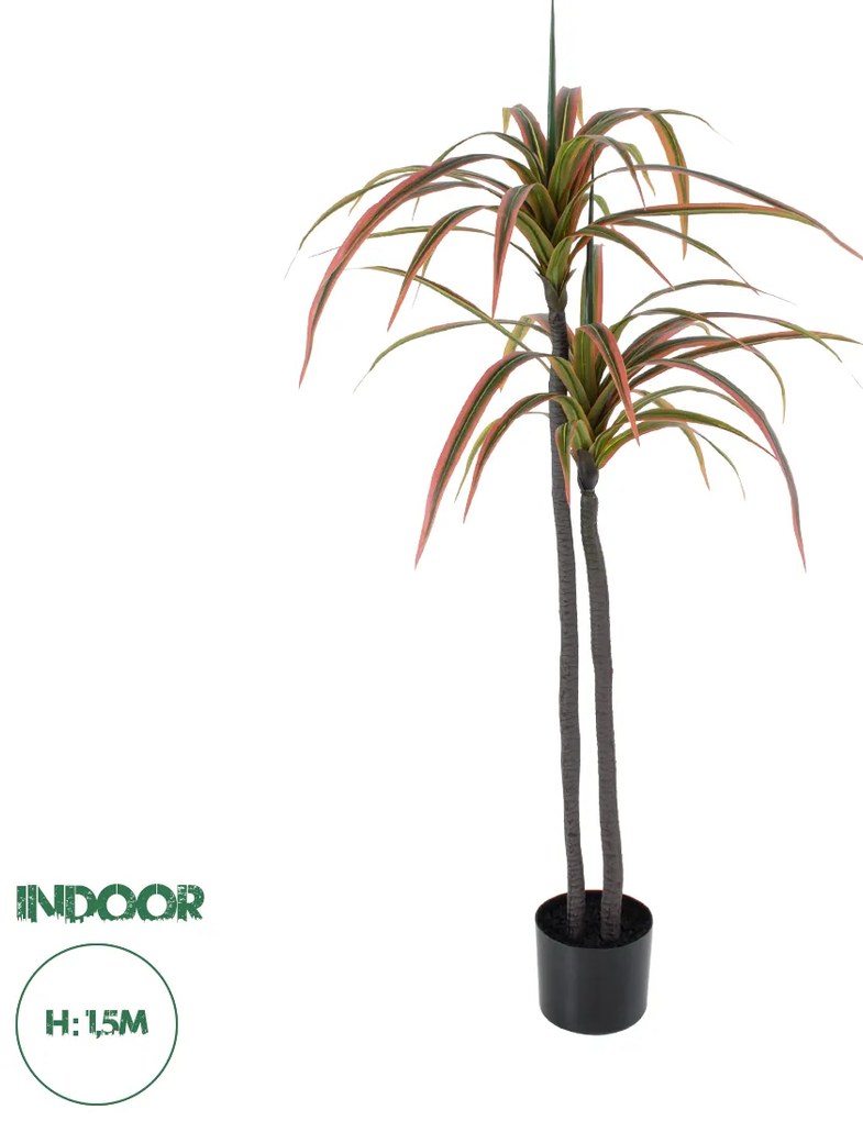 20370 GloboStar®  Artificial Garden DRAGON BLOOD TREE 20370 - Τεχνητό Διακοσμητικό Φυτό Δράκαινα Υ150cm
