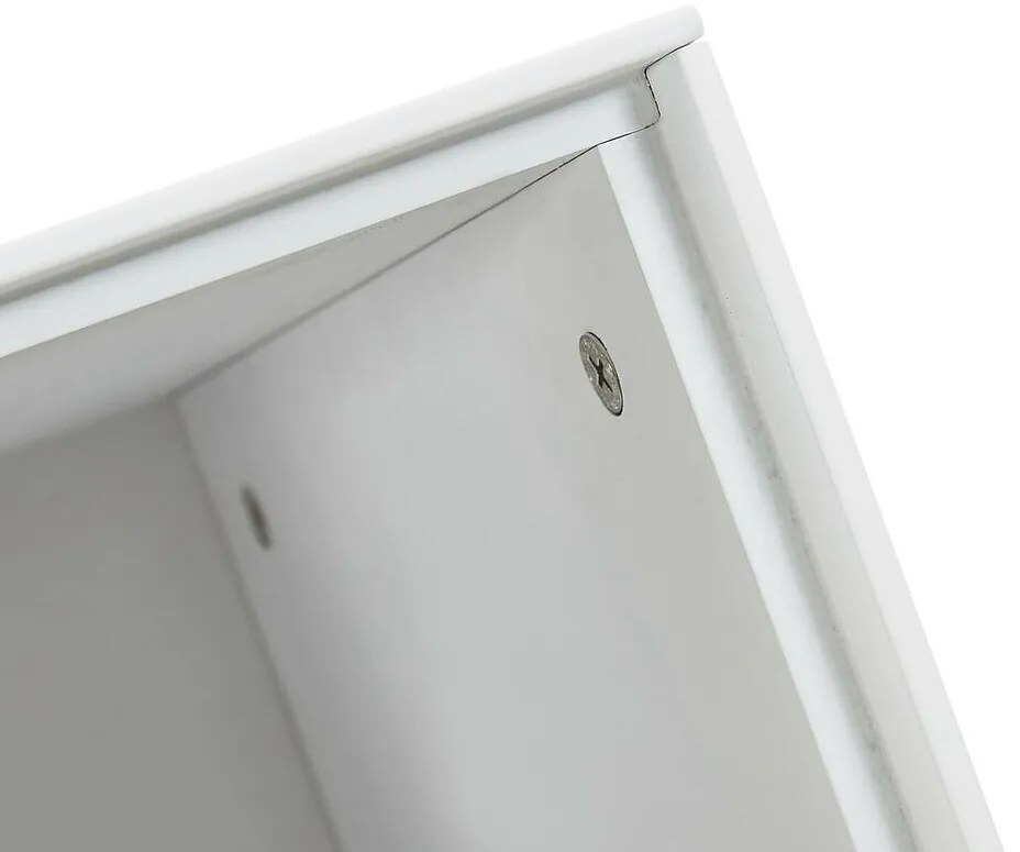 Σιφονιέρα Riverton H106, Άσπρο, Με συρτάρια και ντουλάπια, 110x80x40cm