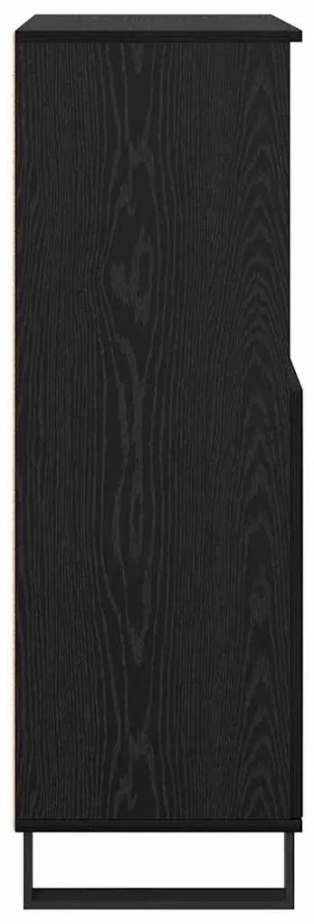 vidaXL Highboard Μαύρο 60 x 36 x 110 εκ Επεξεργασμένο ξύλο