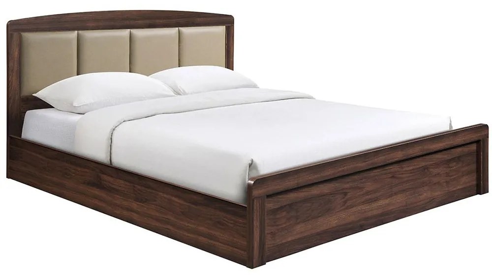 Κρεβάτι Διπλό Caliber Ε7386,2 168x210x100cm Walnut Double