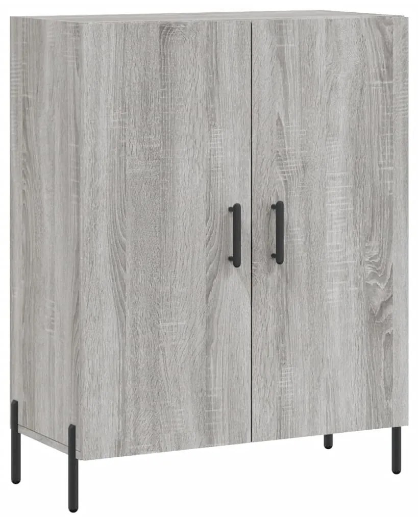 vidaXL Ντουλάπι Γκρι Sonoma 69,5 x 34 x 180 εκ. Επεξεργασμένο Ξύλο