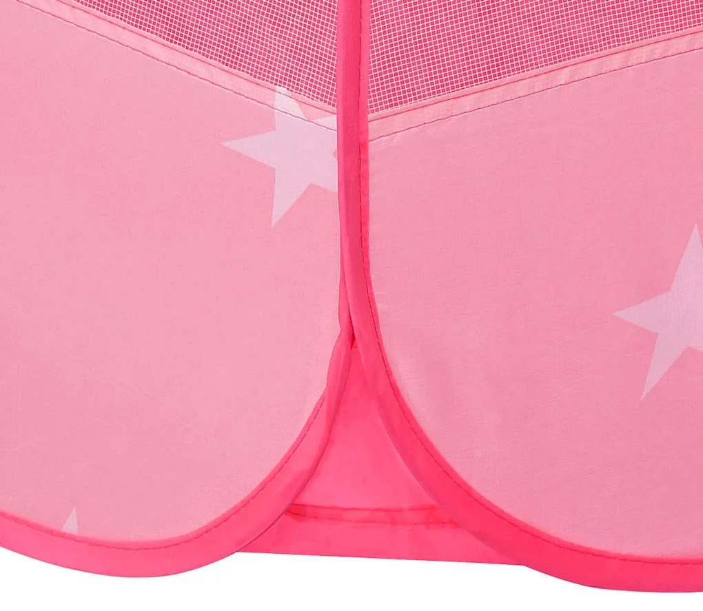 vidaXL Παιδική Σκηνή Ροζ 102x102x82 εκ. με 250 Μπάλες