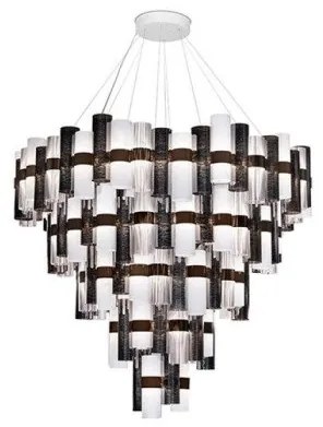 Πολυέλαιος Κρεμαστό Φωτιστικό Οροφής LED 390W Dimmable La Lollona 5 Slamp-LALS5XLPWT06T00NMTEU-Ανθρακί LALS5XLPWT06T00NMTEU
