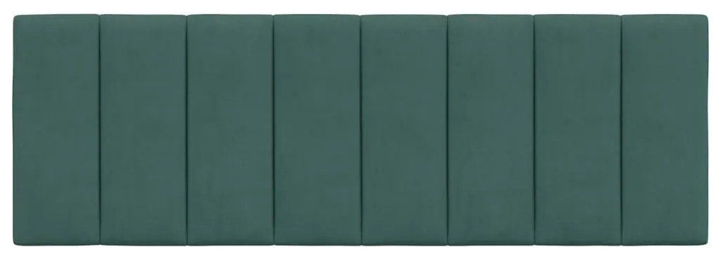vidaXL Μαξιλάρι για Κεφαλάρι Hanko Σκούρο Πράσινο 120 εκ. Βελούδο
