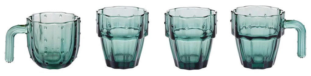 Ποτήρια Ποτού Στοίβαξης Cactus 240ml Σετ 4τμχ ALPINA