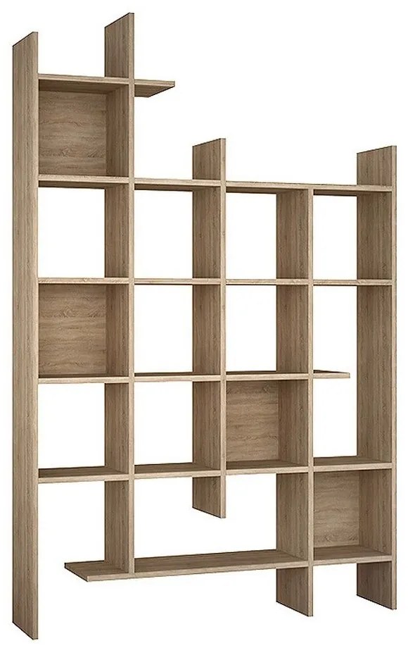 Βιβλιοθήκη Manco 214214 122x25,5x188cm Oak Μελαμίνη