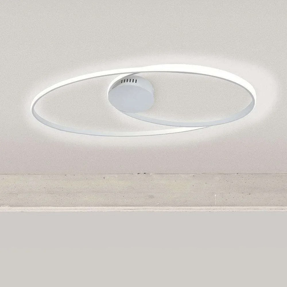 Φωτιστικό Οροφής-Πλαφονιέρα Giove/PLB 2451 78x43x5cm 48W White Sikrea Aluminum,Acrylic