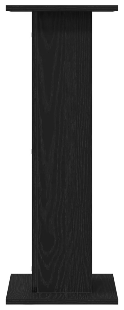 vidaXL Στήριγμα Φυτών 2 τεμ Μαύρη Δρυς 30x30x80 εκ Επεξεργασμένο Ξύλο