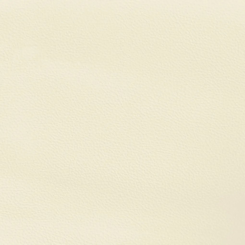 vidaXL Κεφαλάρι με Πτερύγια Κρεμ 147x16x118/128 εκ. Συνθετικό Δέρμα