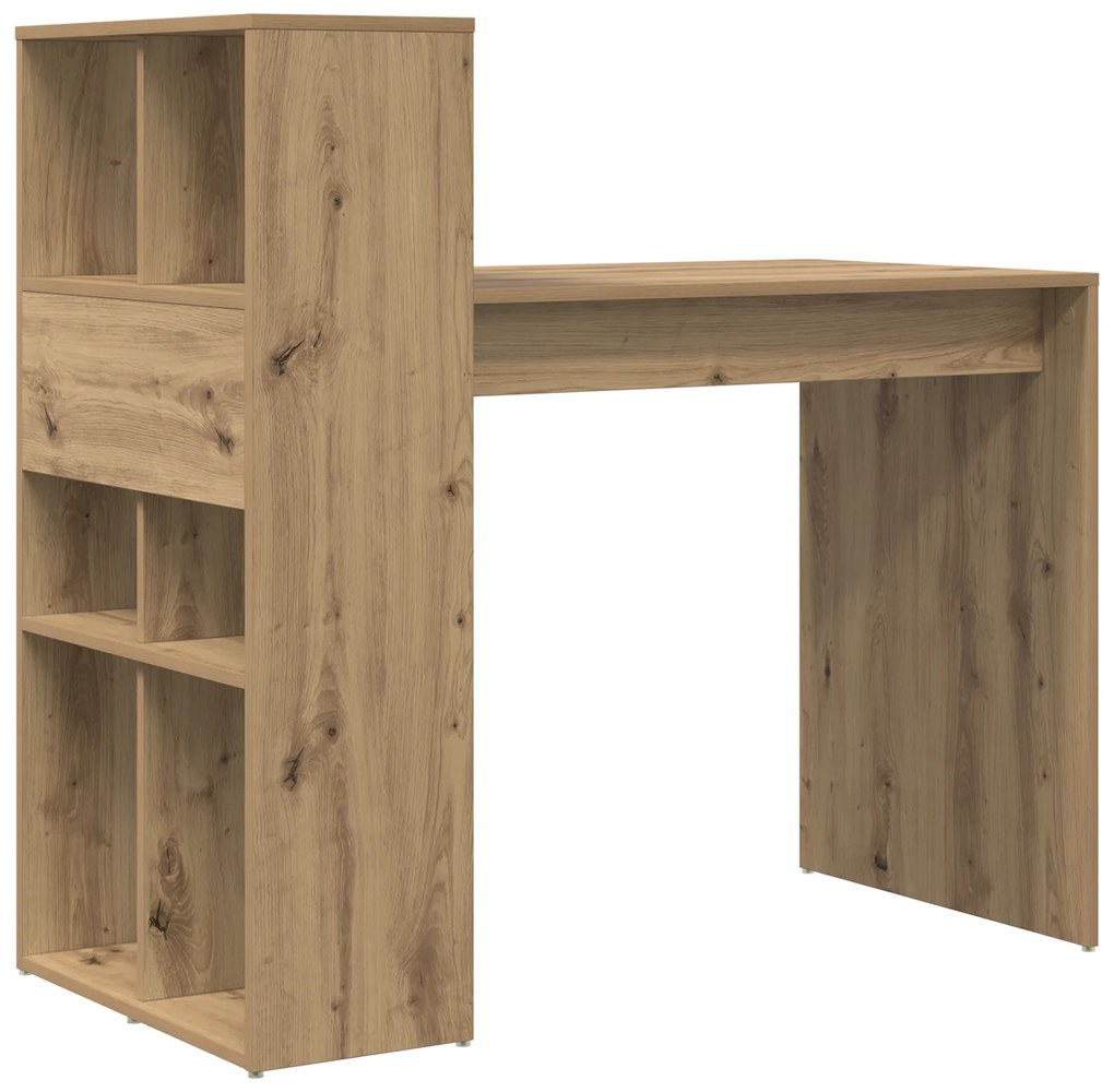 vidaXL Γραφείο Συγγραφής Artisan Oak Μοριοσανίδα Μεσαίο
