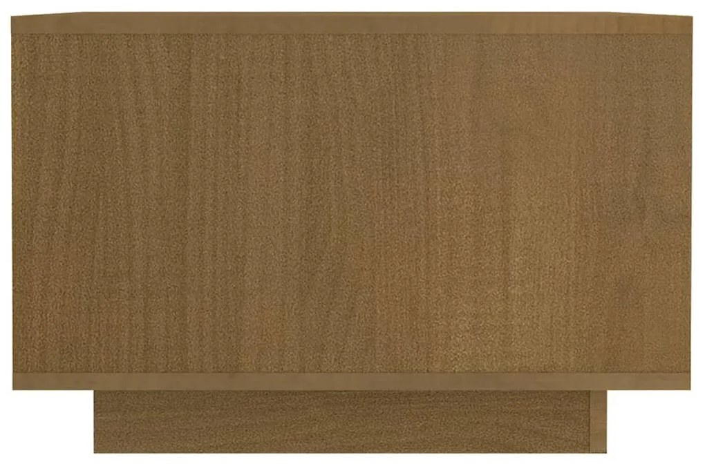 vidaXL Τραπεζάκι Σαλονιού Καφέ Μελί 50x50x33,5 εκ. Μασίφ Ξύλο Πεύκου
