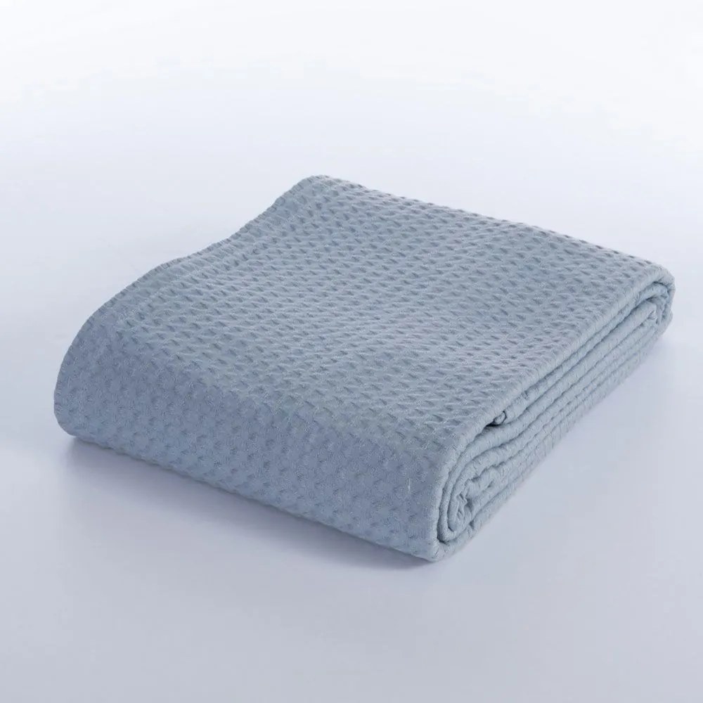 Κουβέρτα Πικέ New Golf Denim Nef-Nef Homeware Υπέρδιπλo 220x240cm 100% Βαμβάκι
