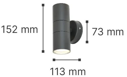 Επιτοίχιο σποτ it-Lighting Ouachita 802006-Anthraki