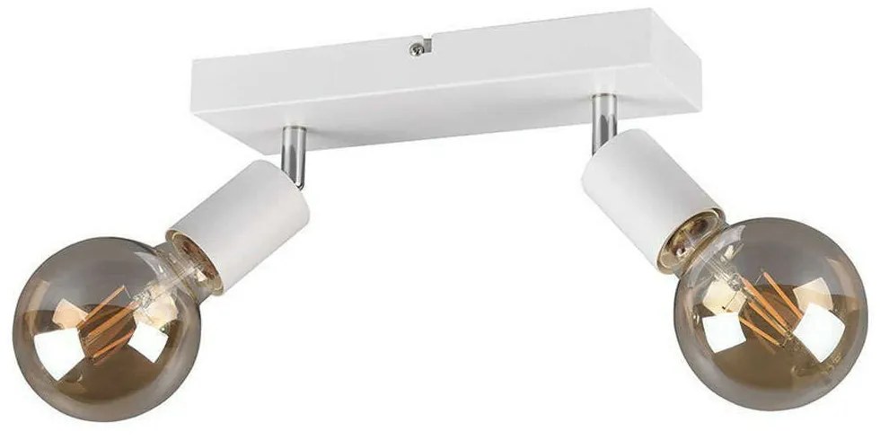 Φωτιστικό Οροφής - Σποτ Vannes R80182031 2xE27 40W 9x26x12cm White Mat RL Lighting Metal