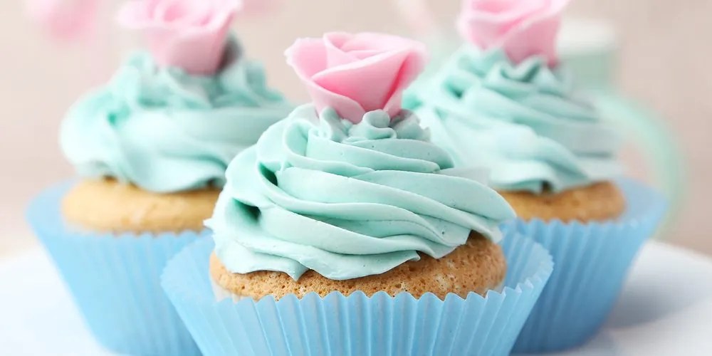 Εικόνα από πολύχρωμα γλυκά cupcakes - 100x50