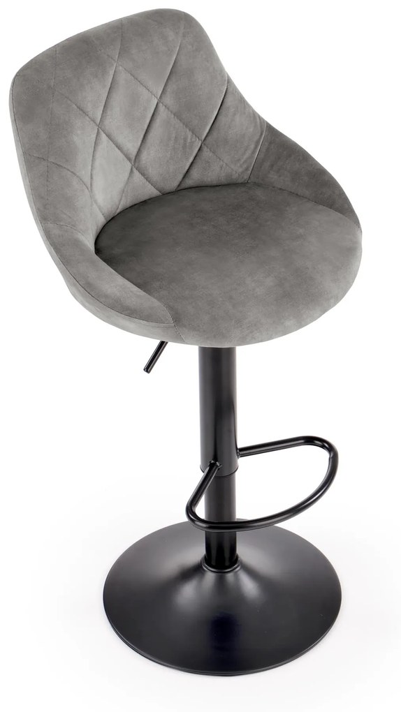 H101 bar stool grey DIOMMI V-CH-H/101-POPIELATY