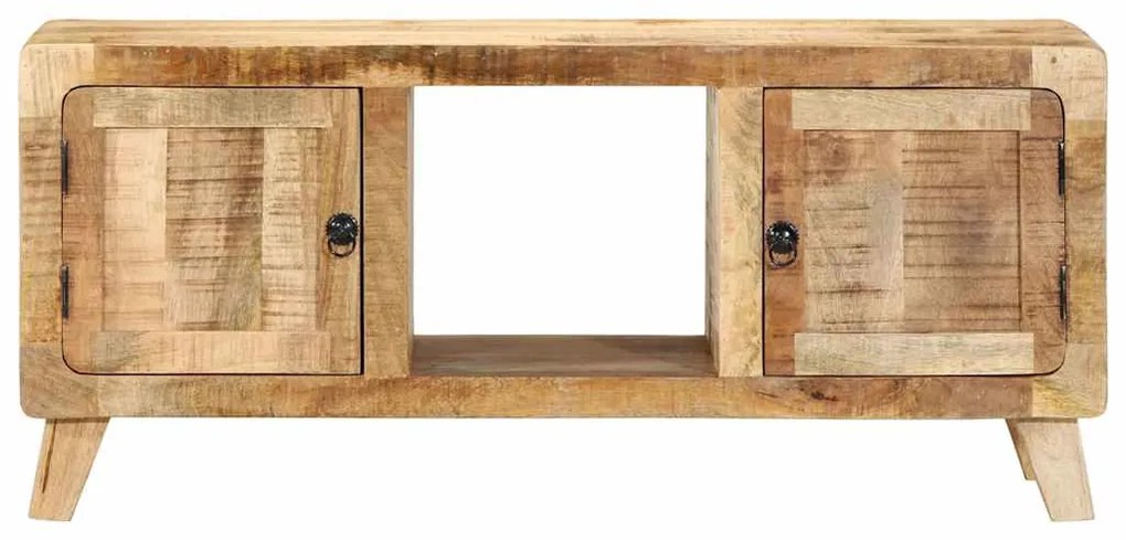 ντουλάπι τηλεόρασης vidaXL 105x46x32 cm μασίφ ξύλο ακατέργαστο μάνγκο