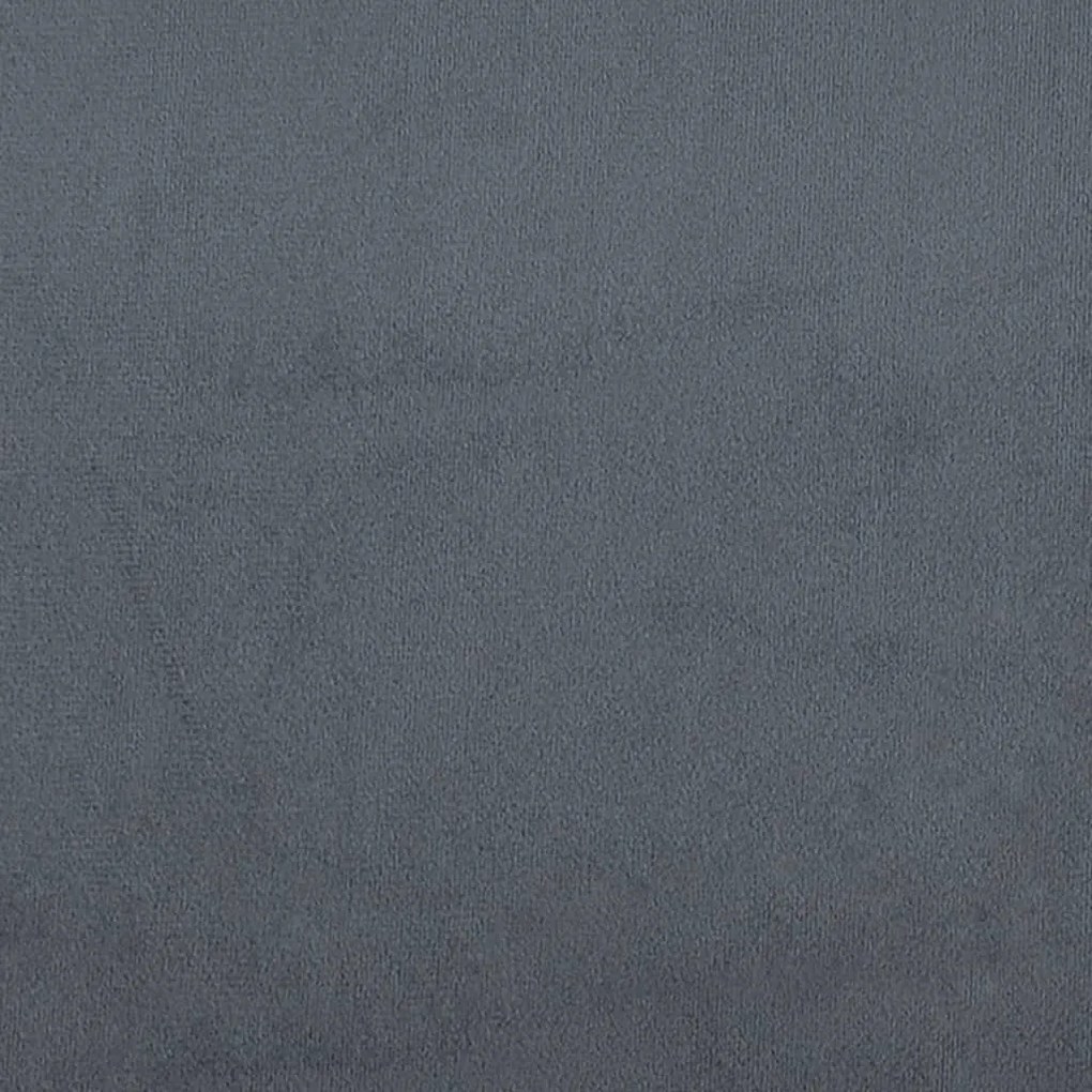 Κρεβάτι ημέρας με στρώμα σκούρο γκρι 90x190 cm Βελούδο 3197053
