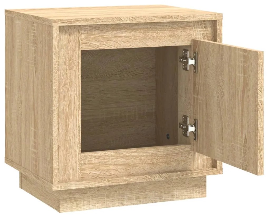 vidaXL Κομοδίνα 2 τεμ. Sonoma Δρυς 44x35x45 εκ. από Επεξεργασμένο Ξύλο