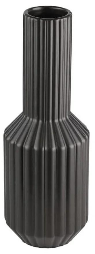 Βάζο Κεραμικό Hirado 421023 12,8x33,5cm Black Eglo Κεραμικό