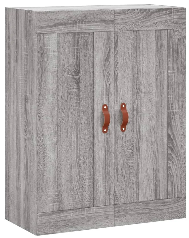 vidaXL Ντουλάπι Γκρι Sonoma 69,5 x 34 x 180 εκ. Επεξεργασμένο Ξύλο