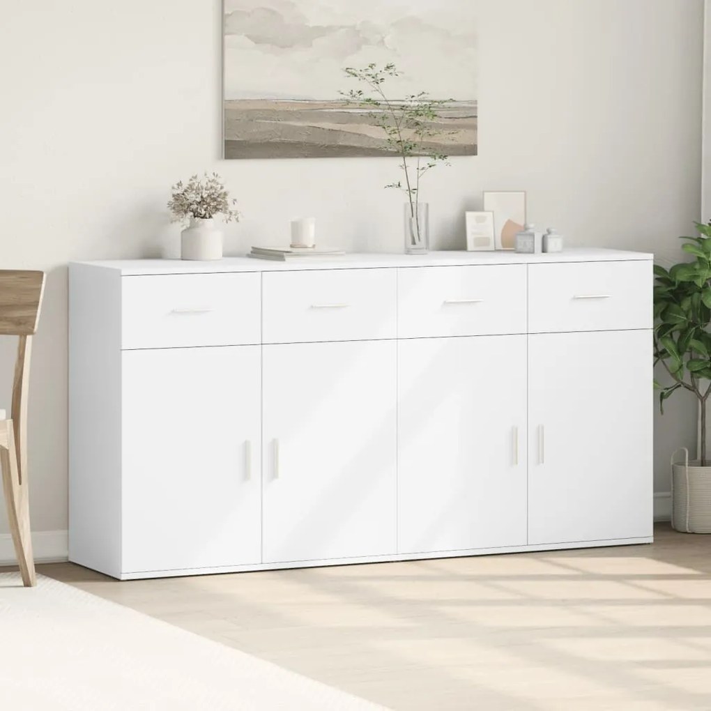 vidaXL Βοηθητικά Ντουλάπια 2 Τεμ. 79x38x80 εκ. από Επεξεργασμένο Ξύλο