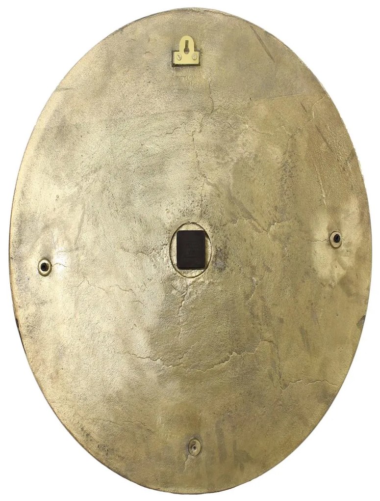 Ρολόι Τοίχου ArteLibre Χρυσό Μέταλλο 75x3x75cm