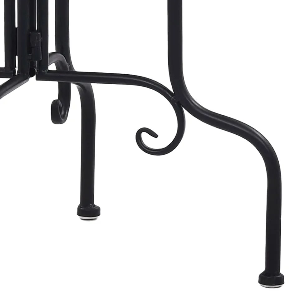 vidaXL Τραπέζι Βοηθητικό «Μωσαϊκό» Μαύρο /Λευκό Κεραμικό