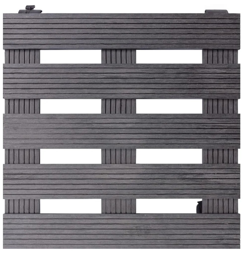 vidaXL Βάσεις για Γλάστρες με Ρόδες 4 τεμ. Γκρι 30x30x7,5 εκ. από WPC