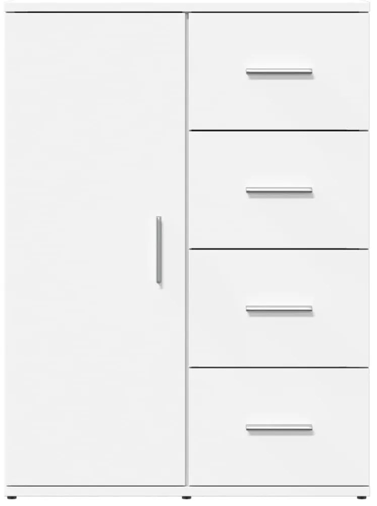 vidaXL Βοηθητικό Ντουλάπι Λευκό 59 x 39 x 80 εκ. Επεξεργασμένο Ξύλο