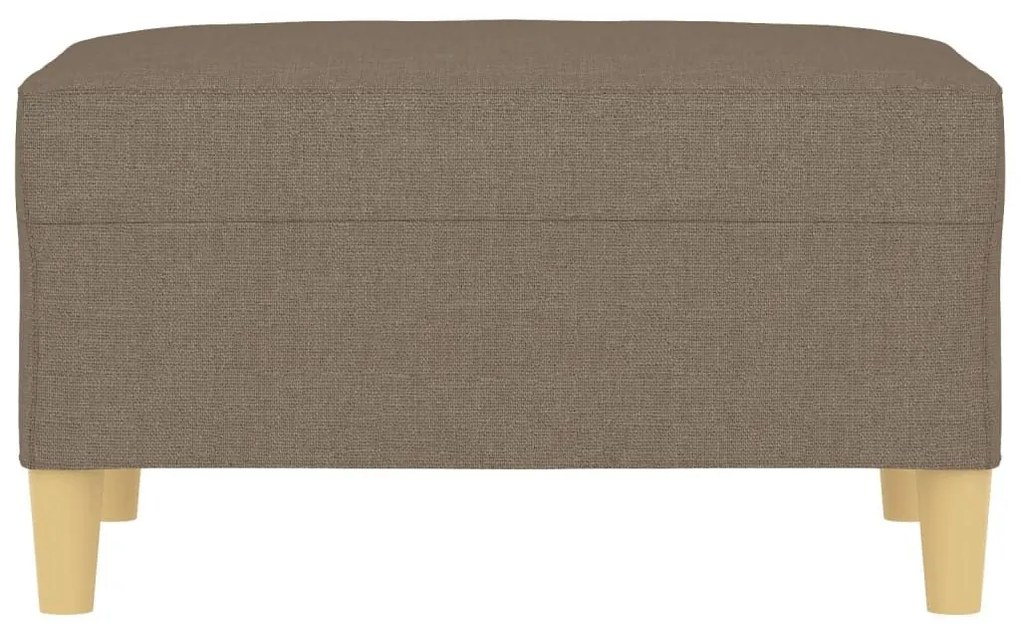 Υποπόδιο Taupe 70 x 55 x 41 εκ. Υφασμάτινο - Μπεζ-Γκρι