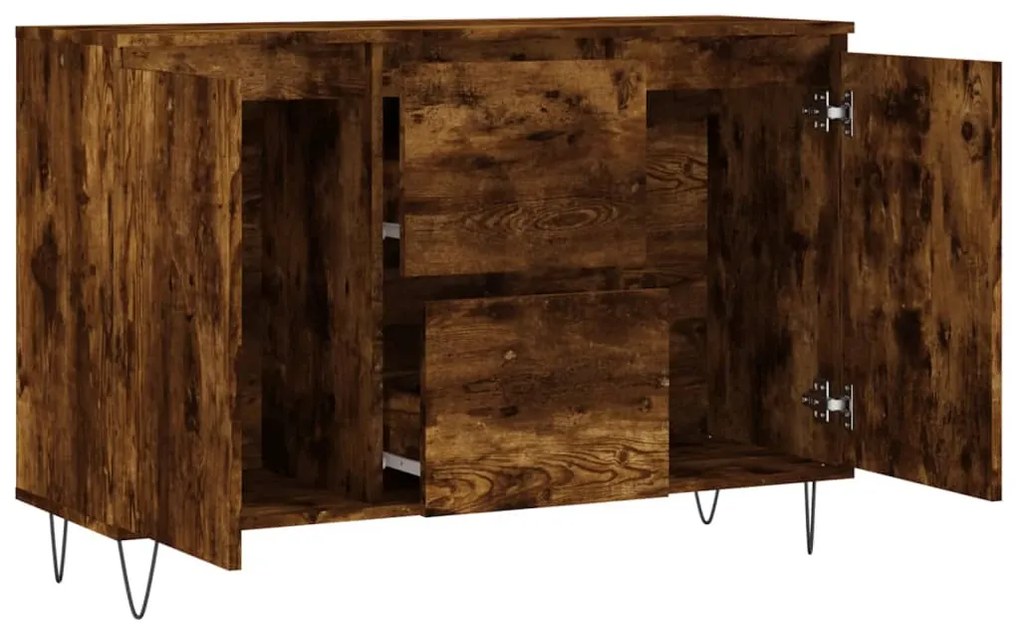 vidaXL Ντουλάπι Καπνιστή Δρυς 101,5x35x70 εκ. από Επεξεργασμένο Ξύλο