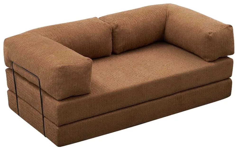 Καναπές Τριθέσιος Comfort 825BLC5220 190x95x75cm Brown